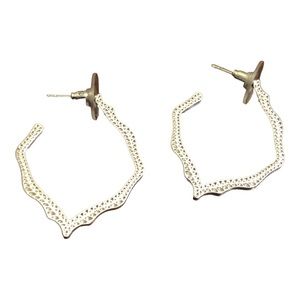 Mia Fiore New 18KT Gold Plated Sterling Silver Hoop Earrings